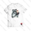 Loving raccoon