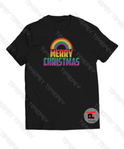 Merry Christmas Rainbow Viral Fashion T Shirt