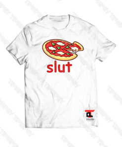 Pizza Slut Cartoon Picture Viral Fashion T Shirt