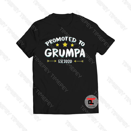 Promoted To Grumpa Est 2020 Viral Fashion T Shirt