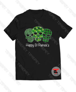 Skulls Happy St Patrick’s day Viral Fashion T Shirt