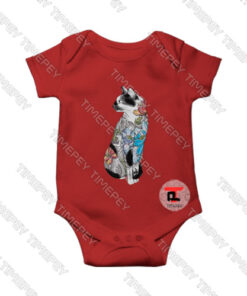 Cat in Lotus Tattoo Viral Fashion Infant Bodysuit