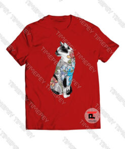 Cat in Lotus Tattoo Viral Fashion T Shirt
