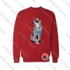 Cat in Lotus Tattoo Sweatshirt