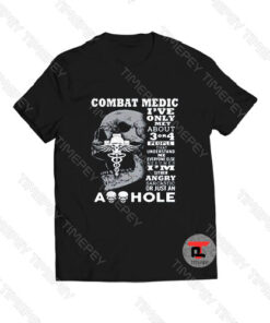 Combat Medic Skull Sarcastic Viral Fashion T Shirt