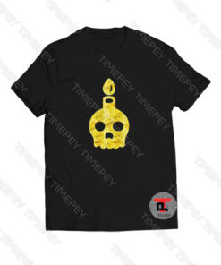 Golden Skull Candle Viral Fashion T Shirt