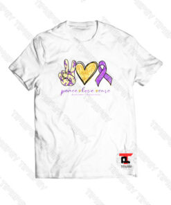 Peace Love Cure Alzheimer’s Awareness Viral Fashion T Shirt