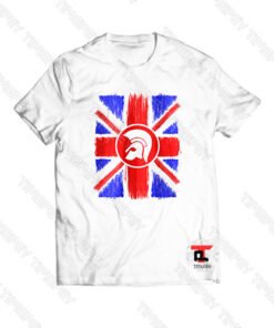 Union Jack Trojan Scratch Viral Fashion T Shirt
