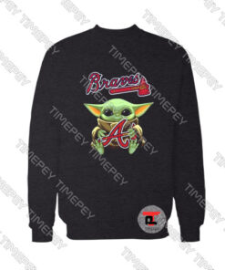 Baby Yoda Hug Atlanta Braves Viral Fashion Sweatshirt