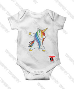 Dabbing Unicorn Viral Fashion Baby Onesie