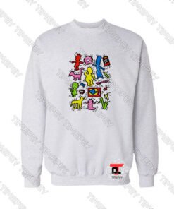 Keith Haring Simpson Family Viral Fashion Sweatshirt