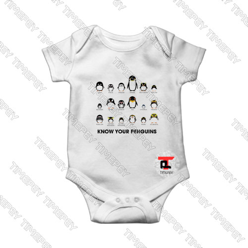 Know Your Penguins Baby Onesie