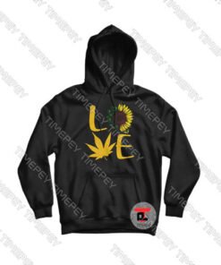 Love Sunflower and Weed Cannabis Viral Fashion Hoodie