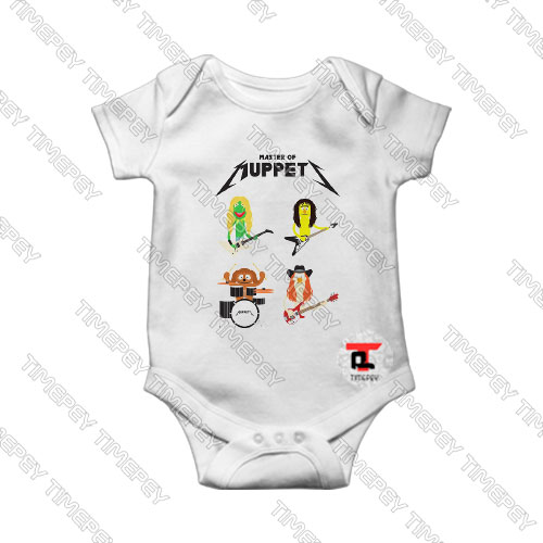 Master of Muppets Muppets as Metallica Band Baby Onesie