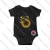 Mickey Mouse Sunflower Baby Onesie