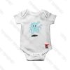 Octopus Blue cartoon Baby Onesie