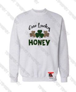 One Lucky Honey Letter Viral Fashion Sweatshirt