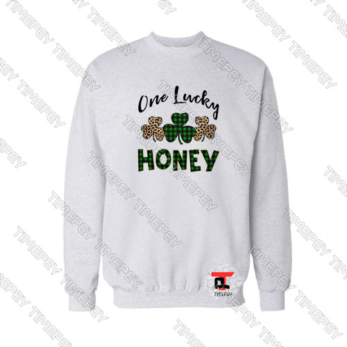 One Lucky Honey Letter Sweatshirt 1
