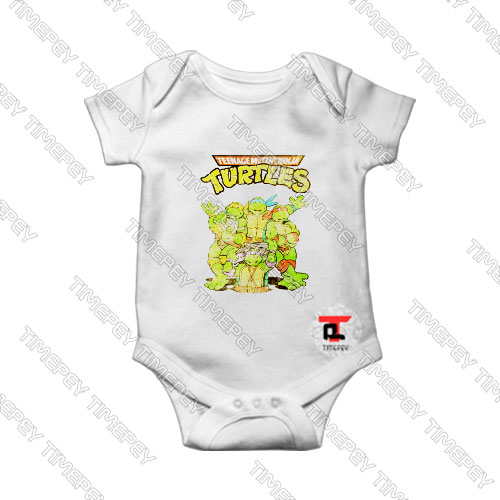 Retro Ninja Turtles Baby Onesie 1