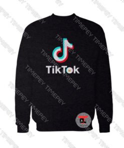 Tik Tok Letter Crown Logo Viral Fashion Sweatshirt