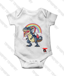 Unicorn Riding Dinosaur Viral Fashion Baby Onesie