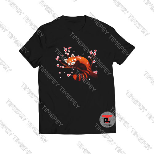 Vintage Red Panda Japanese Cherry Blossom Shirt