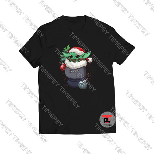 Stocking-Stuffer-Baby-Yoda-Black-T-Shirt-Christmas-S-3XL