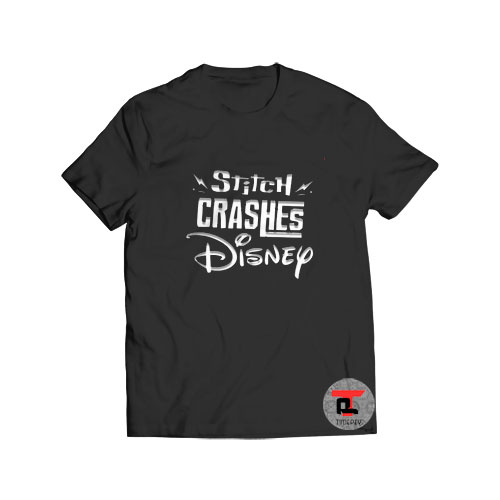 Stitch Crashes Disney Logo T Shirt Walt Disney S-3XL