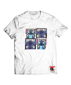 Stitch Ohana Grid T Shirt For Men And Women S-3XL