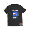 Trump 2024 Election T Shirt Flag America Great S-3XL
