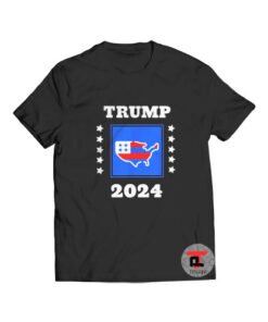 Trump 2024 Election T Shirt Flag America Great S-3XL