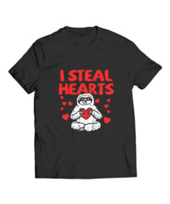 I Steal Hearts Sloth Cute T Shirt