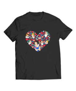 Snow White Heart Valentines Day T Shirt