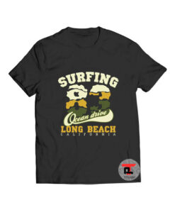 Surfing Ocean Drive Long Beach T Shirt