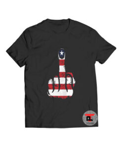 Middle Finger Confederate Flag T Shirt