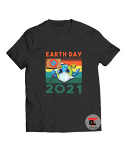 Planet Earth Wearing Mask Earth Day T Shirt