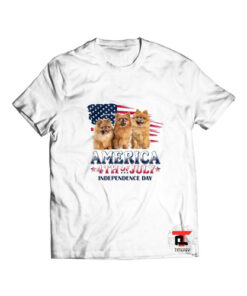 Pomeranian America 4th Of July T Shirt