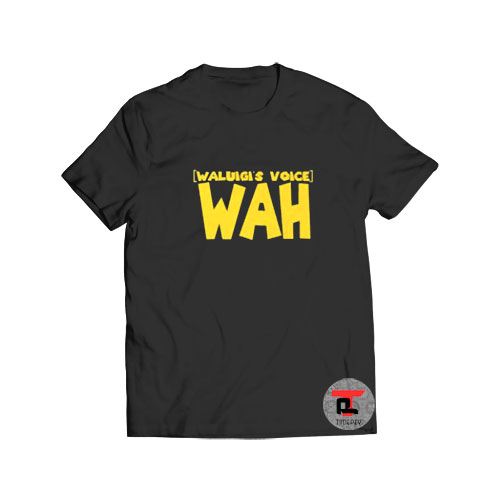 Wah Waluigi Voice Words T Shirt