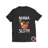Family Matching Mama Sloth Christmas T Shirt