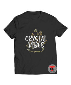 Crystal Vibes Aesthetic Line Drawing T Shirt