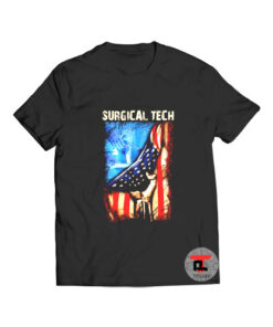 Surgical Tech American Flag T Shirt