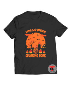 Halloween Coloring Book Firefighter Viral Fashion T Shirt