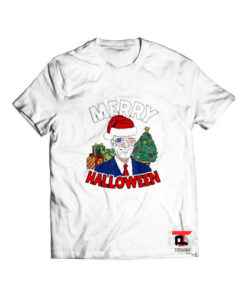 Santa Joe Biden Merry Halloween Christmas Viral Fashion T Shirt