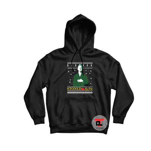 Stoned Home Alone Ugly Christmas Hoodie