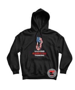 Warning neanderthal thinking bigfoot Hoodie