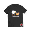 Pelican tries to eat capybara this is fine t shirt