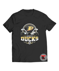 Anaheim ducks city skyline logo t shirt